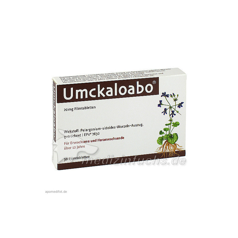 Umckaloabo 20mg Filmtabletten, 30 ST – PZN 148820