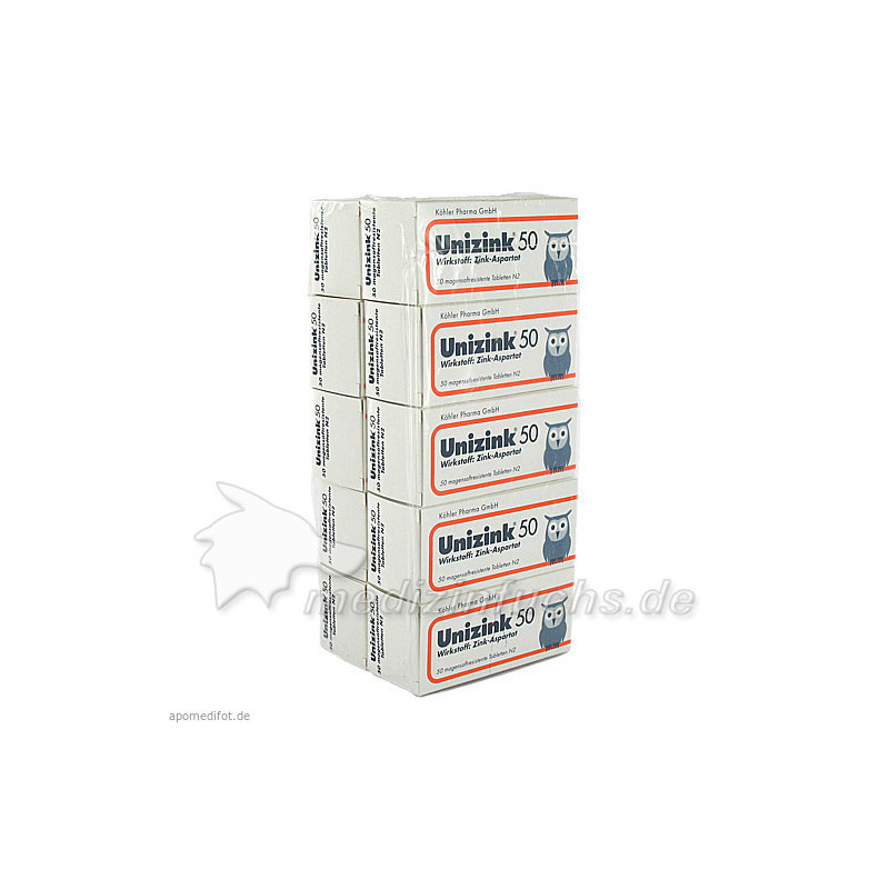 UNIZINK 50, 10X50 ST – PZN 3441644