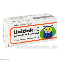 UNIZINK 50, 50 ST – PZN 3441621