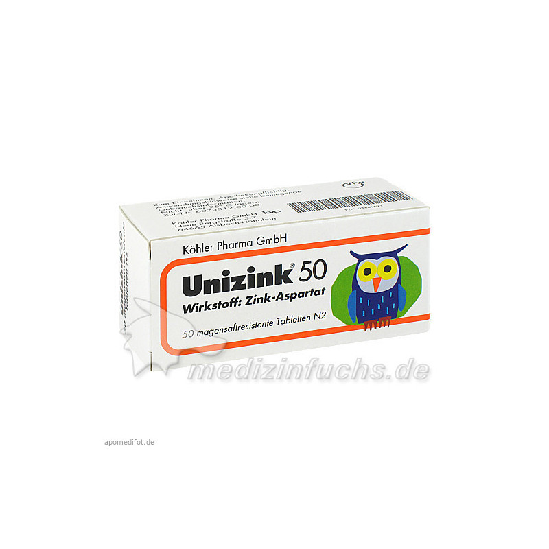 UNIZINK 50, 50 ST – PZN 3441621