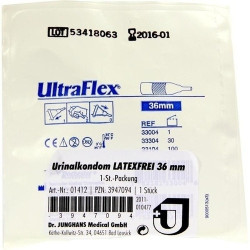 Urinalkondom latexfrei 36mm selbsthaftend, 1 ST – PZN 3947094