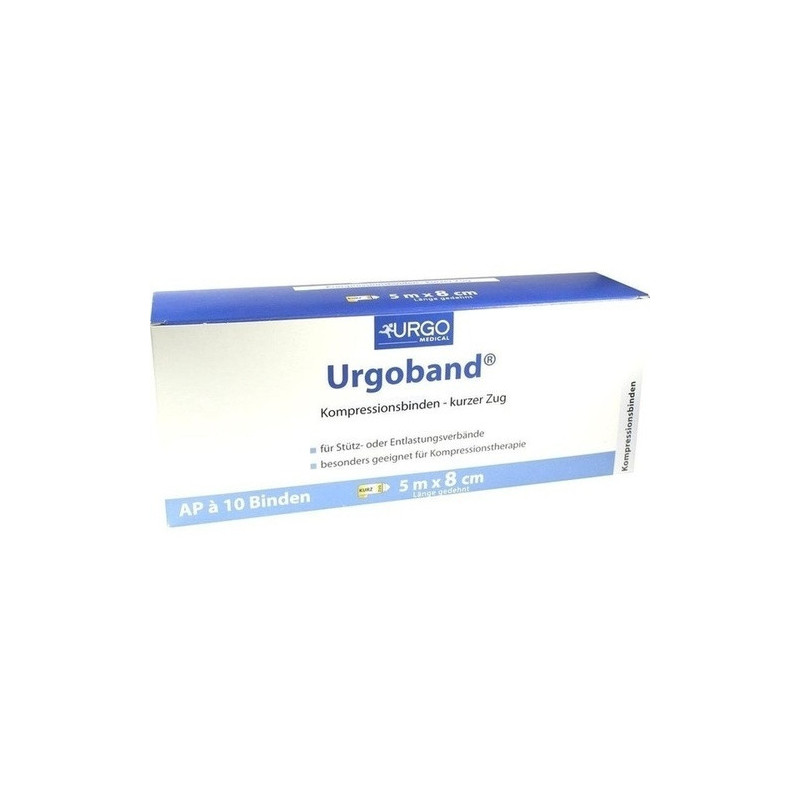 URGOBAND KURZZUGBINDE 5MX8CM OHNE CELLOPHAN, 10 ST – PZN 4997220