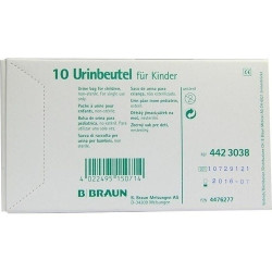 URINBEUTEL F KDR Z ANKLEB, 10 ST – PZN 4476277
