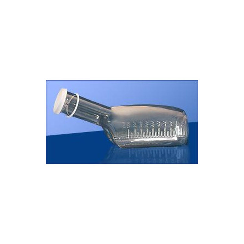Urinflasche PC klar sterilis. 1 Ltr. m. Deckel, 1 ST – PZN 9063551