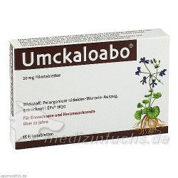 Umckaloabo 20mg Filmtabletten, 15 ST – PZN 148814