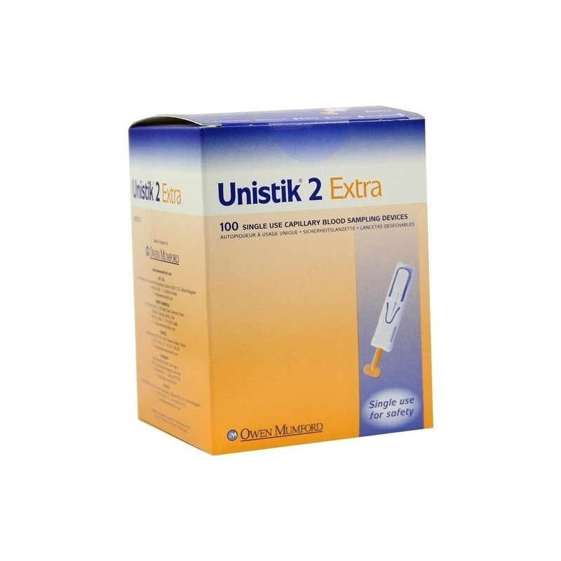 UNISTIK 2 EXTRA TIEF 3MM LANZETTEN, 100 ST – PZN 6183674