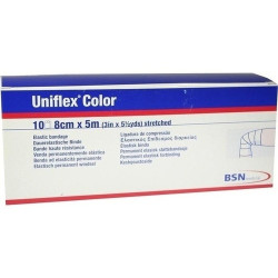 Uniflex Color blaue Universalbinde 5mx8cm, 10 ST – PZN 8540138