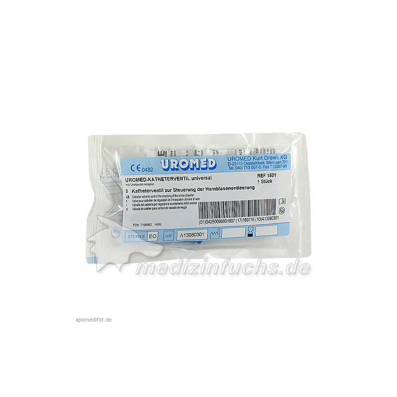 UROMED Katheter-Ventil mit.Adapter 1501, 1 ST – PZN 7198560