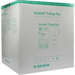 Urimed Tribag Plus Urin-Beinbtl.800ml steril 40cm, 10 ST – PZN 5015992