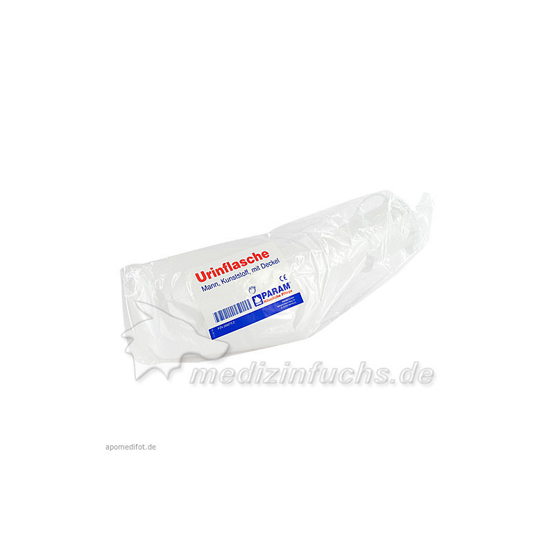 URINFLASCHE MANN KUNSTSTOFF MIT DECKEL, 1 ST – PZN 2692752