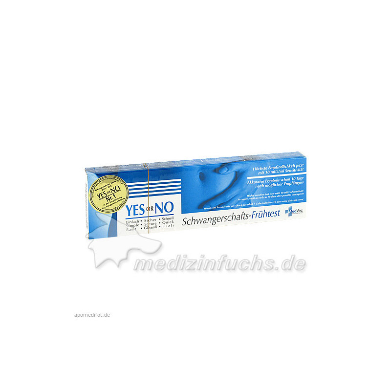 YES OR NO HCG 10 mlU Schwangerschafts-Fr, 1 ST – PZN 8454433