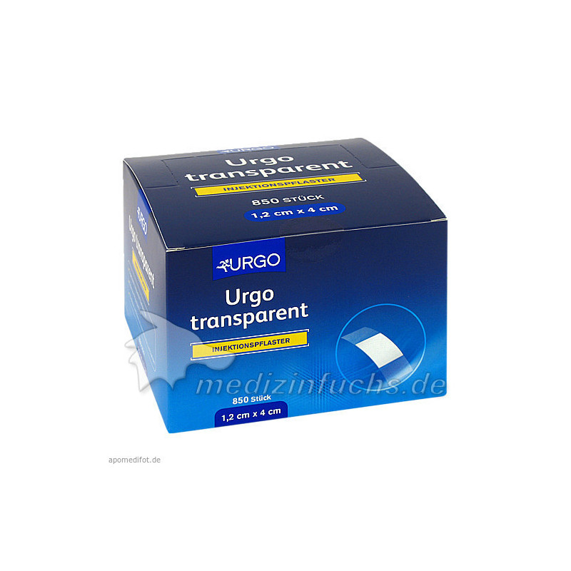 URGO TRANSPARENT INJEKTIONSPFLASTER 1.2X4cm, 850 ST – PZN 8447769