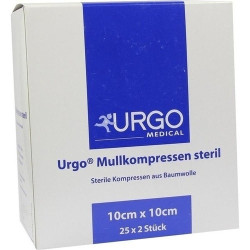 URGO MULLKOMPR 10X10CM STERIL, 25X2 ST – PZN 7237863