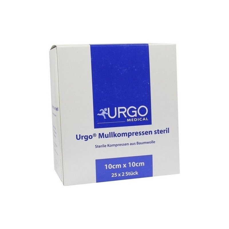 URGO MULLKOMPR 10X10CM STERIL, 25X2 ST – PZN 7237863