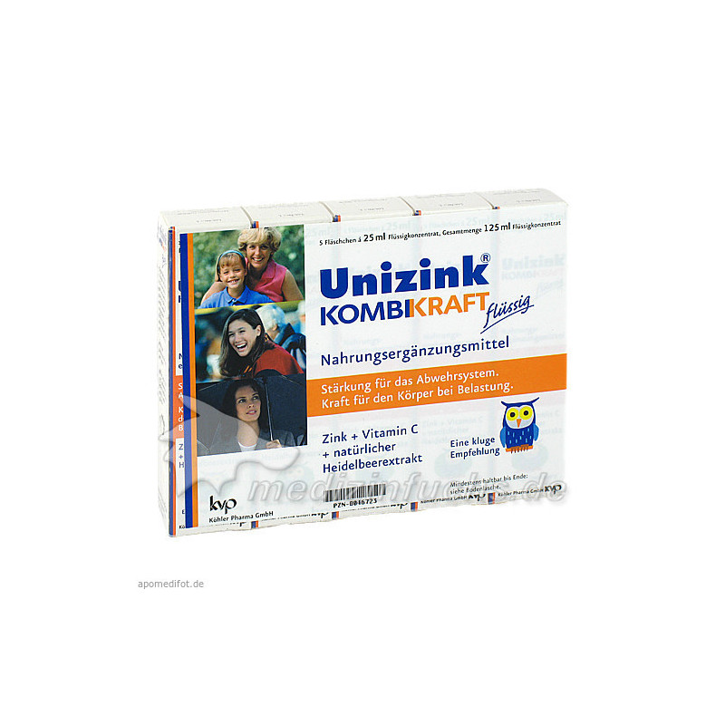 Unizink Kombikraft, 5X25 ML – PZN 46723