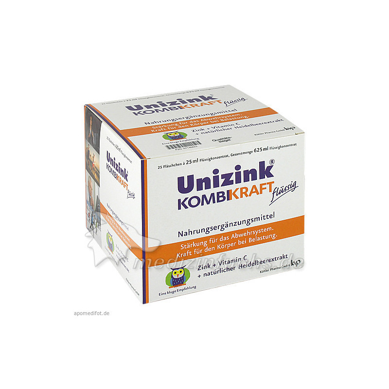 Unizink Kombikraft, 25X25 ML – PZN 7146623