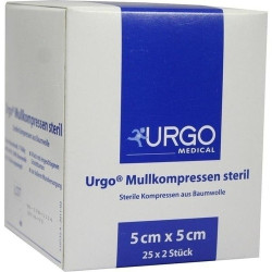 URGO MULLKOMPR 5X5CM STERIL, 25X2 ST – PZN 7237840