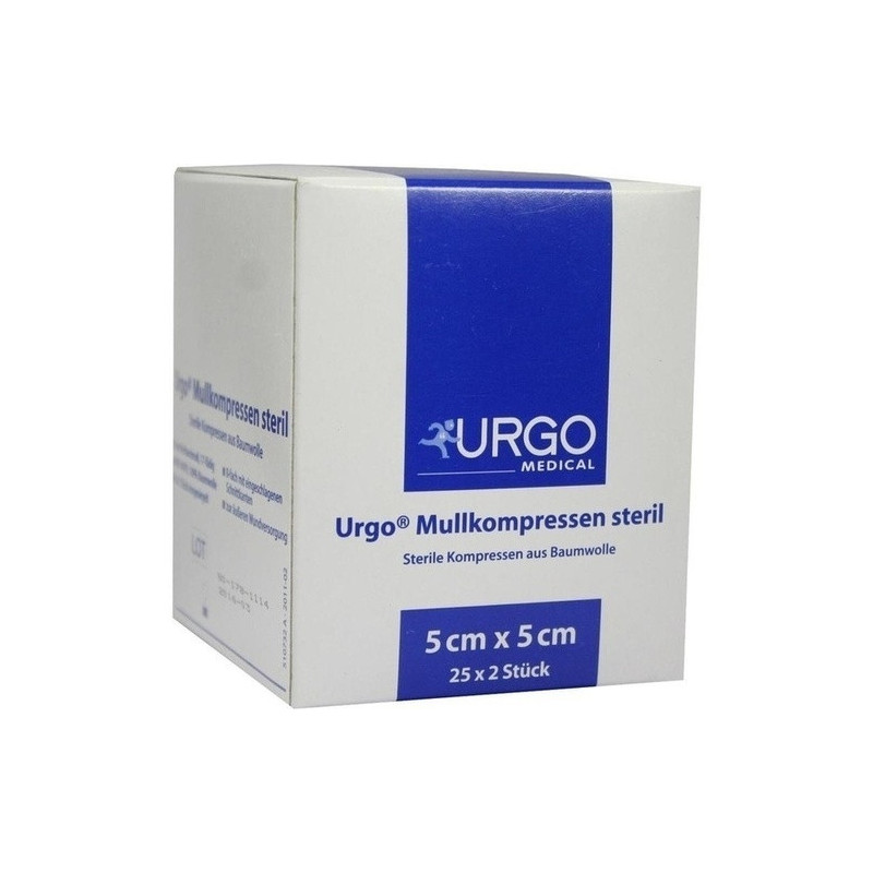 URGO MULLKOMPR 5X5CM STERIL, 25X2 ST – PZN 7237840
