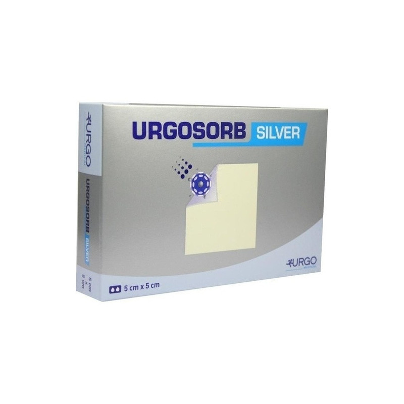 Urgosorb Silver 5x5cm, 10 ST – PZN 3120093