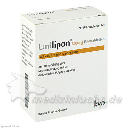 Unilipon 600 Filmtabletten, 30 ST – PZN 4643930