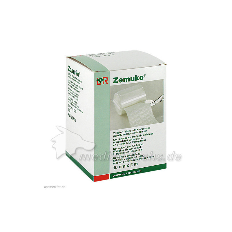 ZEMUKO Vliesstoff-Kompr.gerollt 10 cmx2 m, 1 ST – PZN 1226396