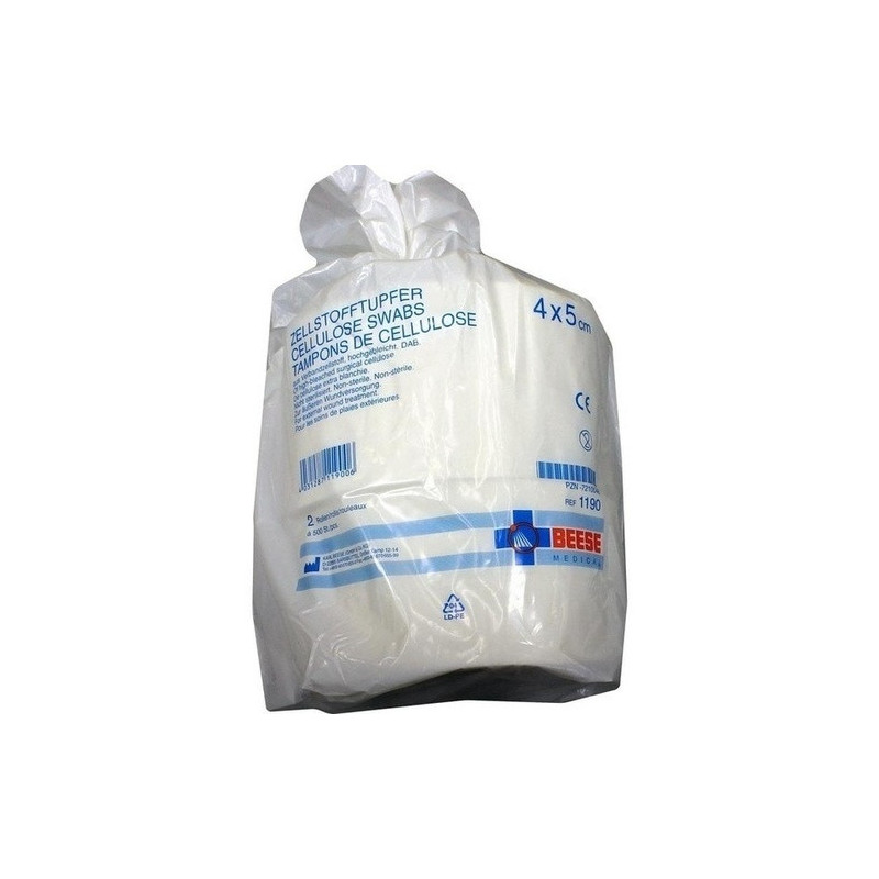 ZELLSTOFFTUPFER 4x5 cm unsteril Rolle, 2X500 ST – PZN 7210048