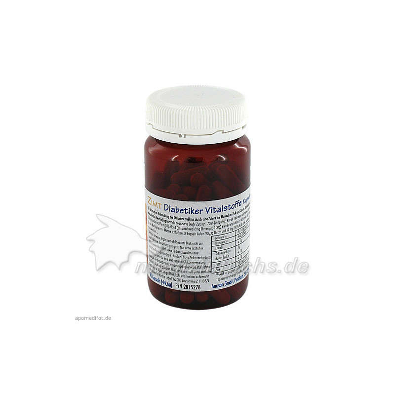 ZIMT DIABETIKER Vitalstoffe Kapseln, 90 ST – PZN 2815278