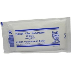 ZELLSTOFF VLIES KOMPRESSEN 10x20 cm unsteril, 10 ST – PZN 4082561