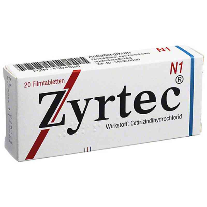 Zyrtec 10mg (20 stk) – PZN 4394326