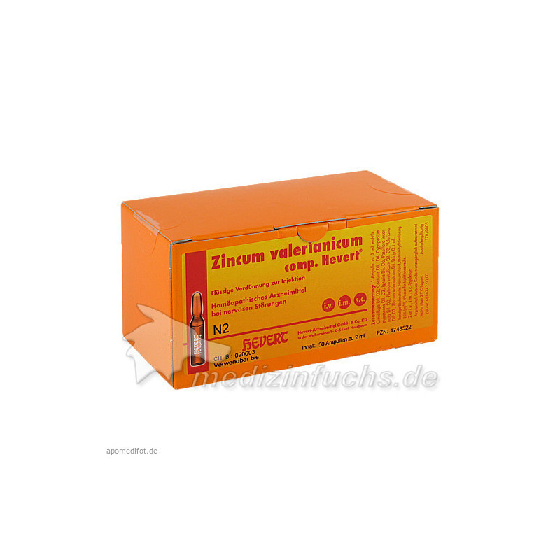 ZINCUM VALERIANICUM COMP.Hevert Ampullen, 50 ST – PZN 1748522