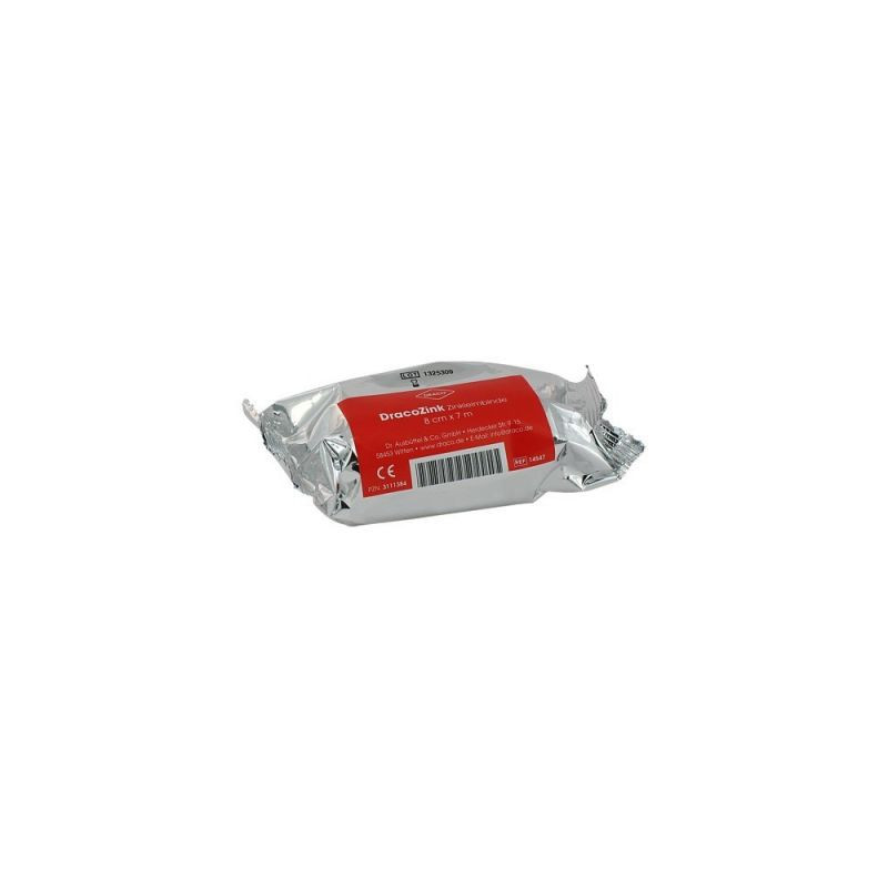 Zinkleimbinde Dracozink 8 cmx7 m (1 stk) – PZN 3111384