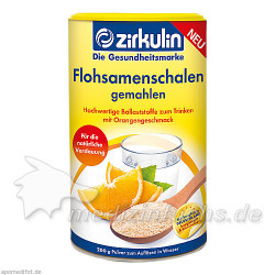 ZIRKULIN Flohsamenschalen gemahlen Pulver, 200 G – PZN 11230789