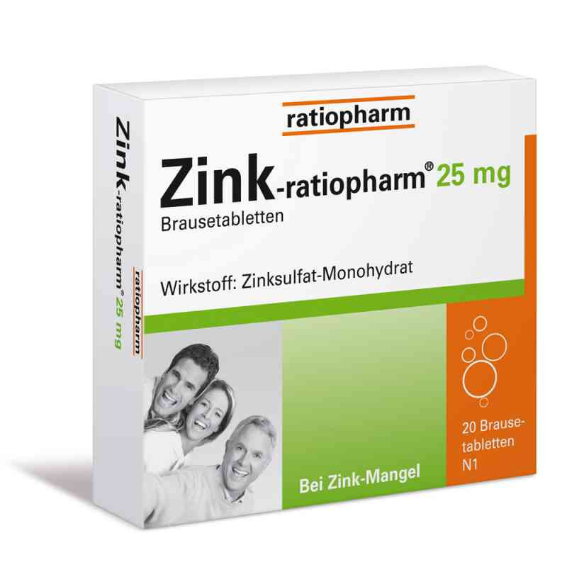 Zink-ratiopharm 25mg (20 stk) – PZN 813252