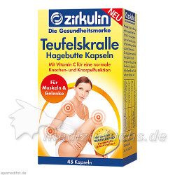ZIRKULIN Teufelskralle Hagebutte Kapseln, 45 ST – PZN 12473459