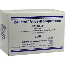 ZELLSTOFF VLIES KOMPRESSEN 6x8 cm unsteril, 100 ST – PZN 4050130