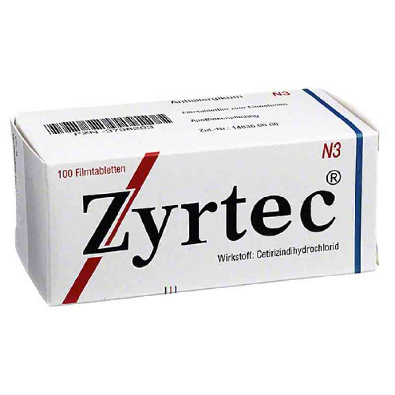 Zyrtec 10mg (100 stk) – PZN 3738203