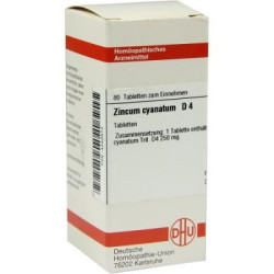 Zincum Cyanatum D 4 Tabletten (80 stk) – PZN 4242674
