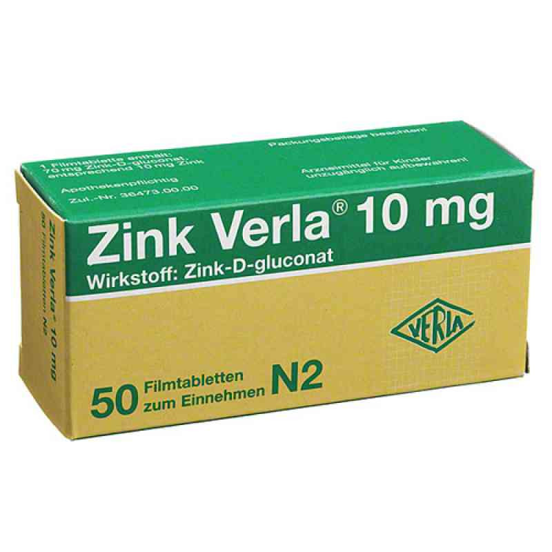 Zink Verla 10mg (50 stk) – PZN 8912189