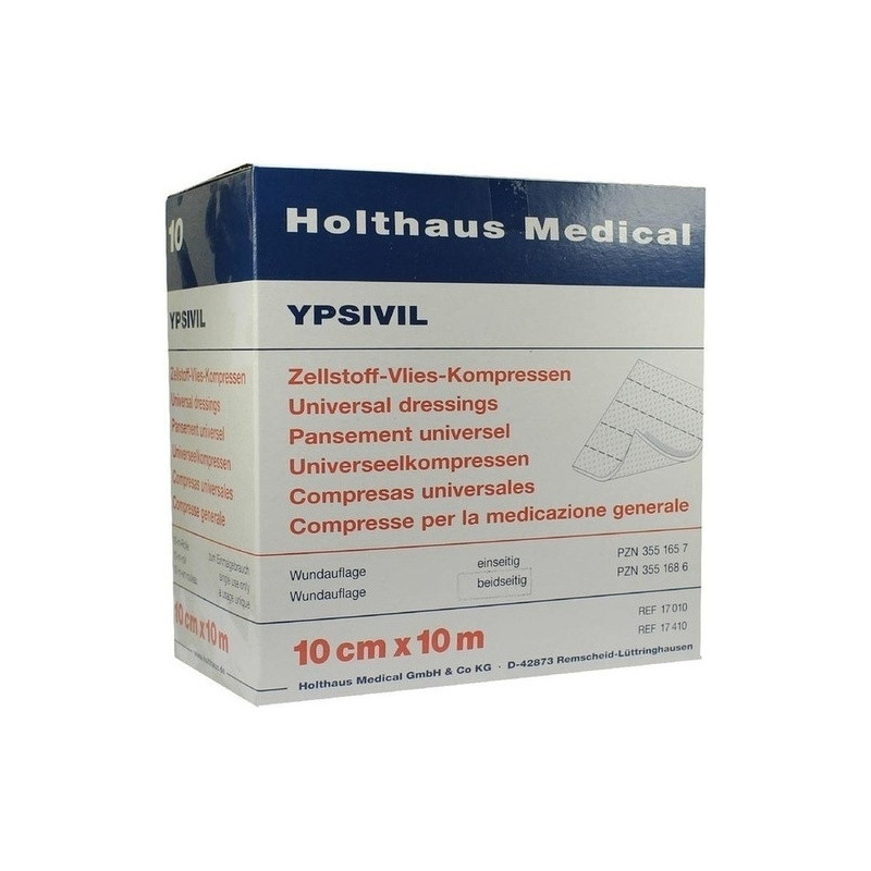 ZELLSTOFF VLIES KOMPRESSEN Ypsivil 10 cmx10 m bs., 1 ST – PZN 3551686