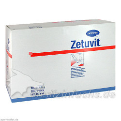 ZETUVIT Saugkompressen unsteril 20x40 cm, 30 ST – PZN 3242695