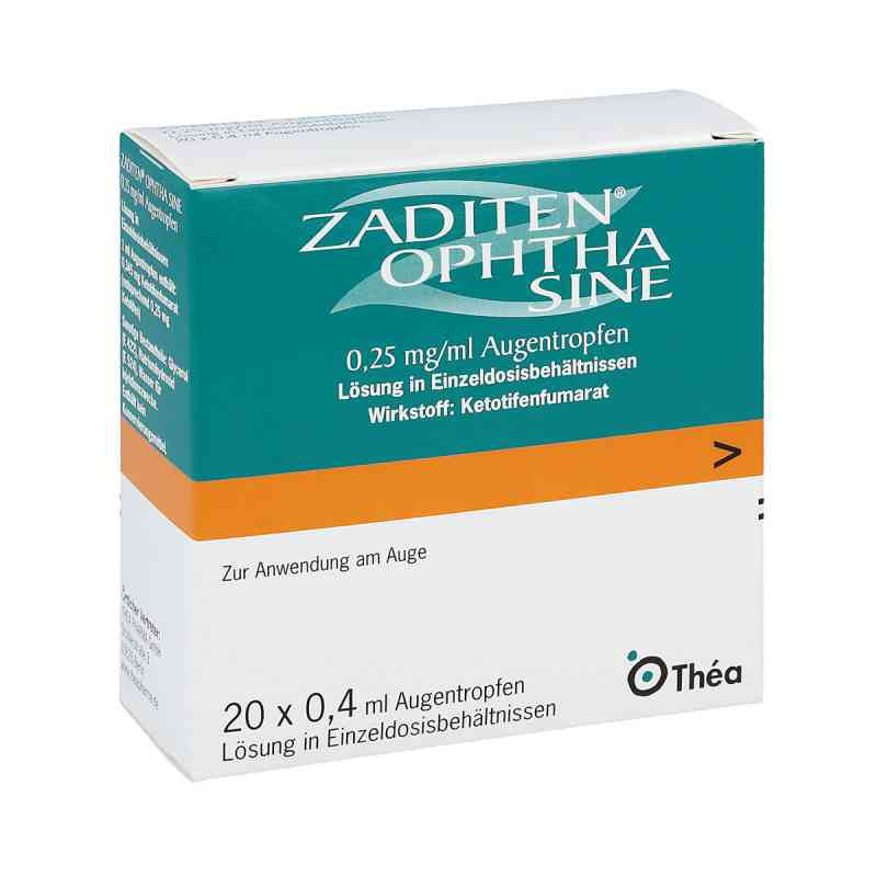 ZADITEN ophtha sine 0,25mg/ml Augentropfen (20 stk) – PZN 1478293