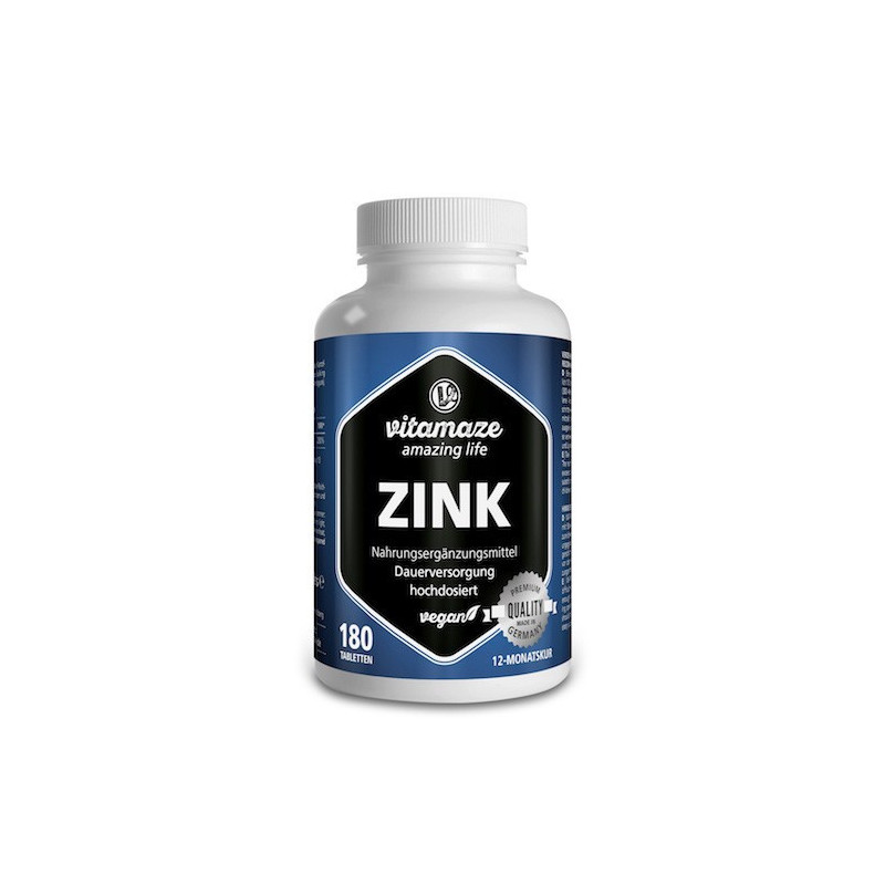 Zink hochdosiert Vitamaze, 180 ST – PZN 12741486