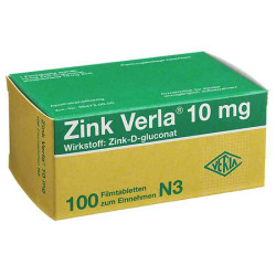 Zink Verla 10mg (100 stk) – PZN 8912195