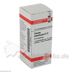 ZINCUM METALLICUM D 12 Globuli, 10 G – PZN 2933925