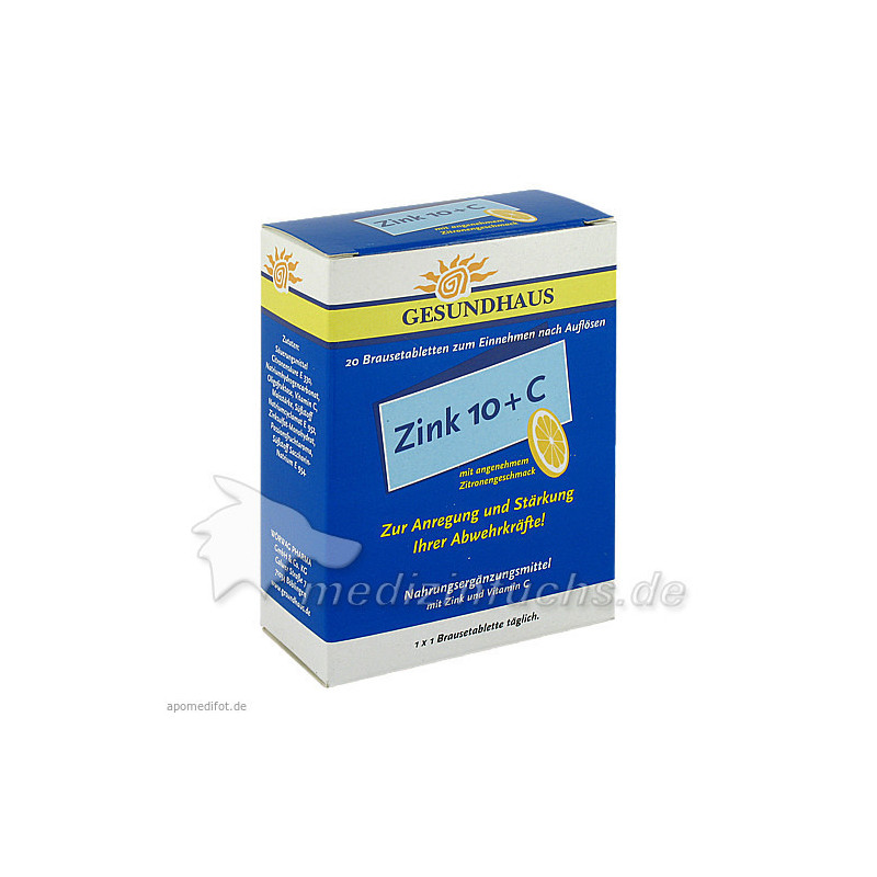 ZINK 10+C Brausetabletten, 20 ST – PZN 1247122