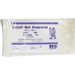 ZELLSTOFF MULLKOMPRESSEN 10x20 cm steril, 5X2 ST – PZN 6347650