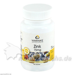 ZINK 15 mg Tabletten, 100 ST – PZN 1355188