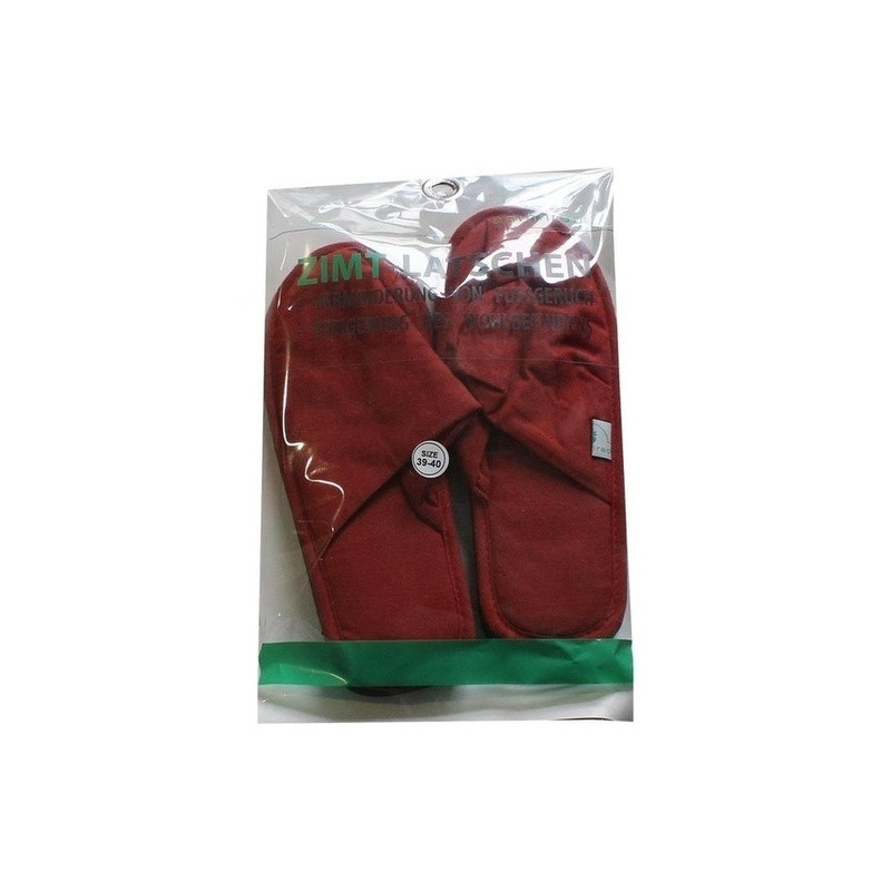 ZIMTLATSCHEN vorne geschlossen Gr.39/40 rot, 2 ST – PZN 5381372