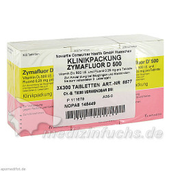 ZYMAFLUOR D 500 Tabletten, 3X300 ST – PZN 4403019