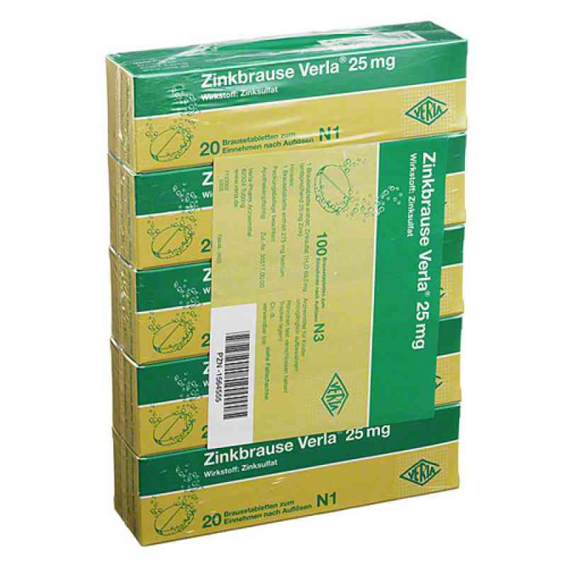 Zinkbrause Verla 25mg (100 stk) – PZN 1564555